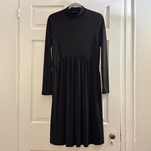Zara Basic Long Sleeve Stretch Midi Dress, size S
